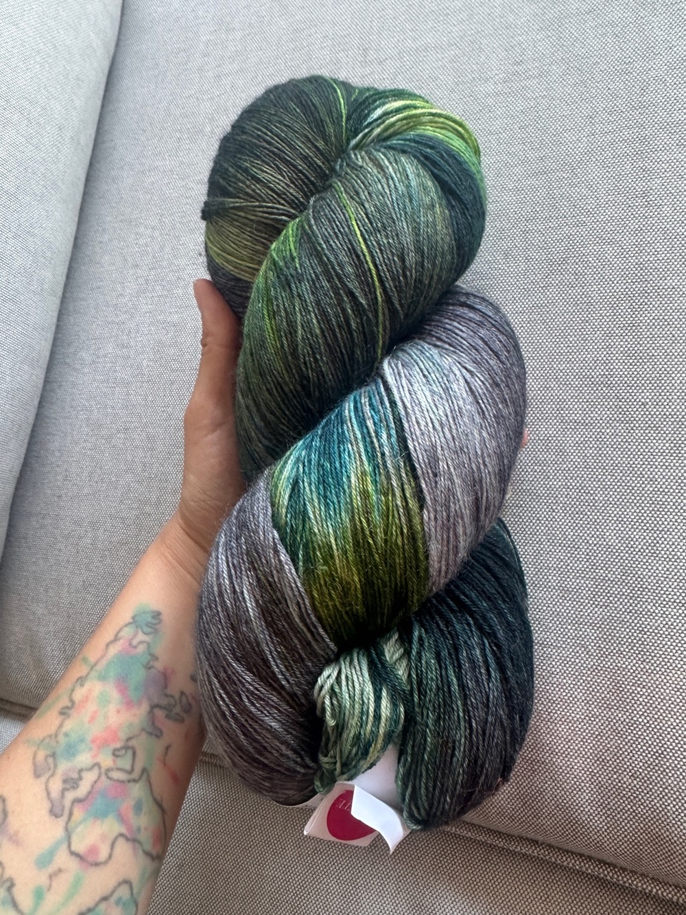 Hand-Dyed Shaken Not Stirred - Katahdin - Babette 1750yd/14oz Wool Skein